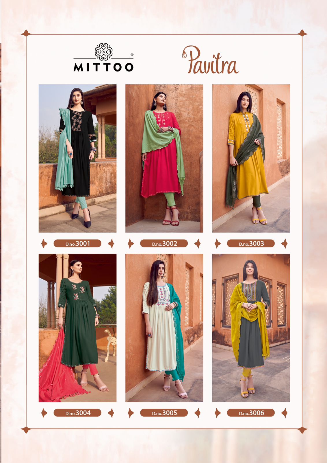 Pavitra By Mittoo Embroidery Kurti With Bottom Dupatta Wholesale Price In Surat
